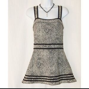 Shoreshapes Women's Animal Print swimdress One Piece Swimsuit with Skirt -sz 12